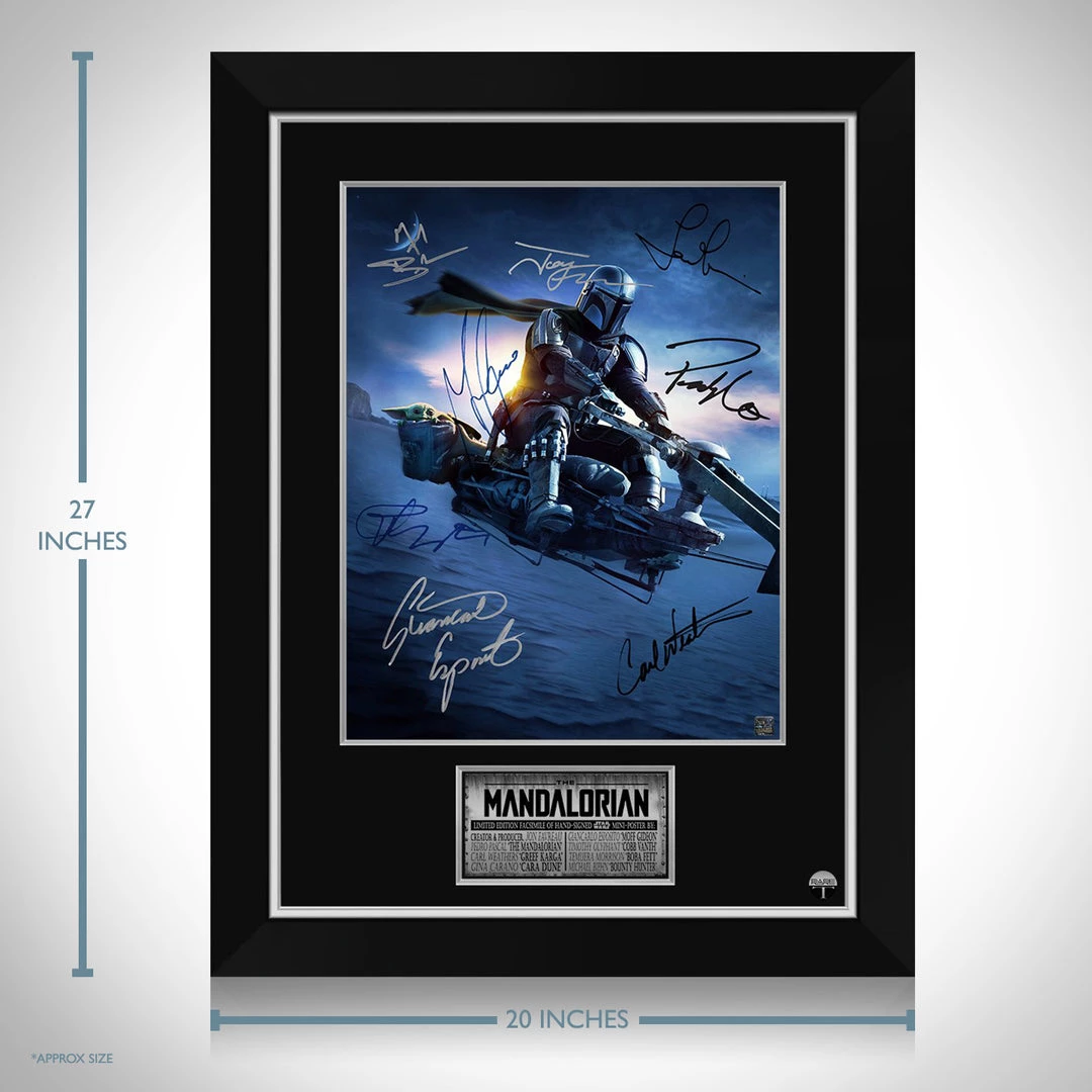 RARE-T Limited Edition Frames Star Wars Mandalorian Movie Mini Poster Limited Signature Edition Studio Licensed Custom Frame 7 RARE-T Limited Edition Frames Star Wars Mandalorian Movie Mini Poster Limited Signature Edition Studio Licensed Custom Frame