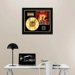 RARE-T Limited Edition Frames Manowar - Kings Of Metal Gold LP Limited Signature Edition Studio Licensed Custom Frame