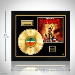 RARE-T Limited Edition Frames Manowar - Kings Of Metal Gold LP Limited Signature Edition Studio Licensed Custom Frame