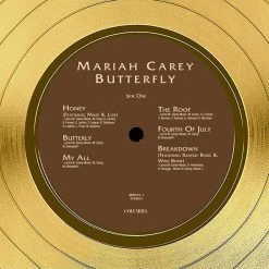 Rare-T Limited Edition Frames Mariah Carey - Butterfly Gold LP Limited Signature Edition Studio Licensed Custom Frame 14 Rare-T Limited Edition Frames Mariah Carey - Butterfly Gold LP Limited Signature Edition Studio Licensed Custom Frame