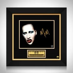 RARE-T Ready To Ship! - Marilyn Manson Photo Limited Signature Edition Studio Licensed Custom Frame Ready To Ship! 48 Hour Shipping!