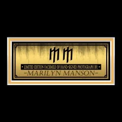 RARE-T Ready To Ship! - Marilyn Manson Photo Limited Signature Edition Studio Licensed Custom Frame Ready To Ship! 48 Hour Shipping!