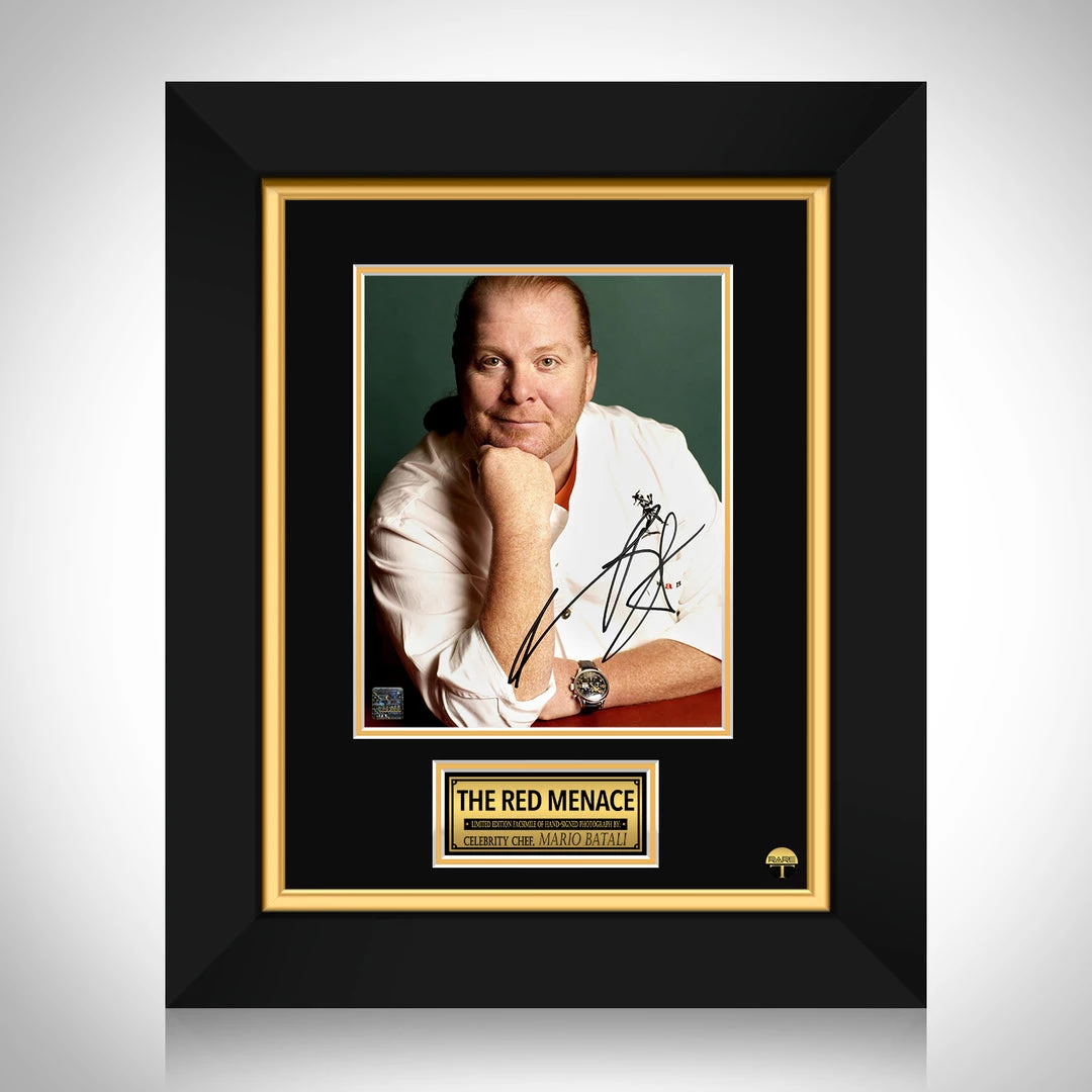 RARE-T Mario Batali Photo Limited Signature Edition Studio Licensed Custom Frame Limited Edition Frames 1 RARE-T Mario Batali Photo Limited Signature Edition Studio Licensed Custom Frame Limited Edition Frames