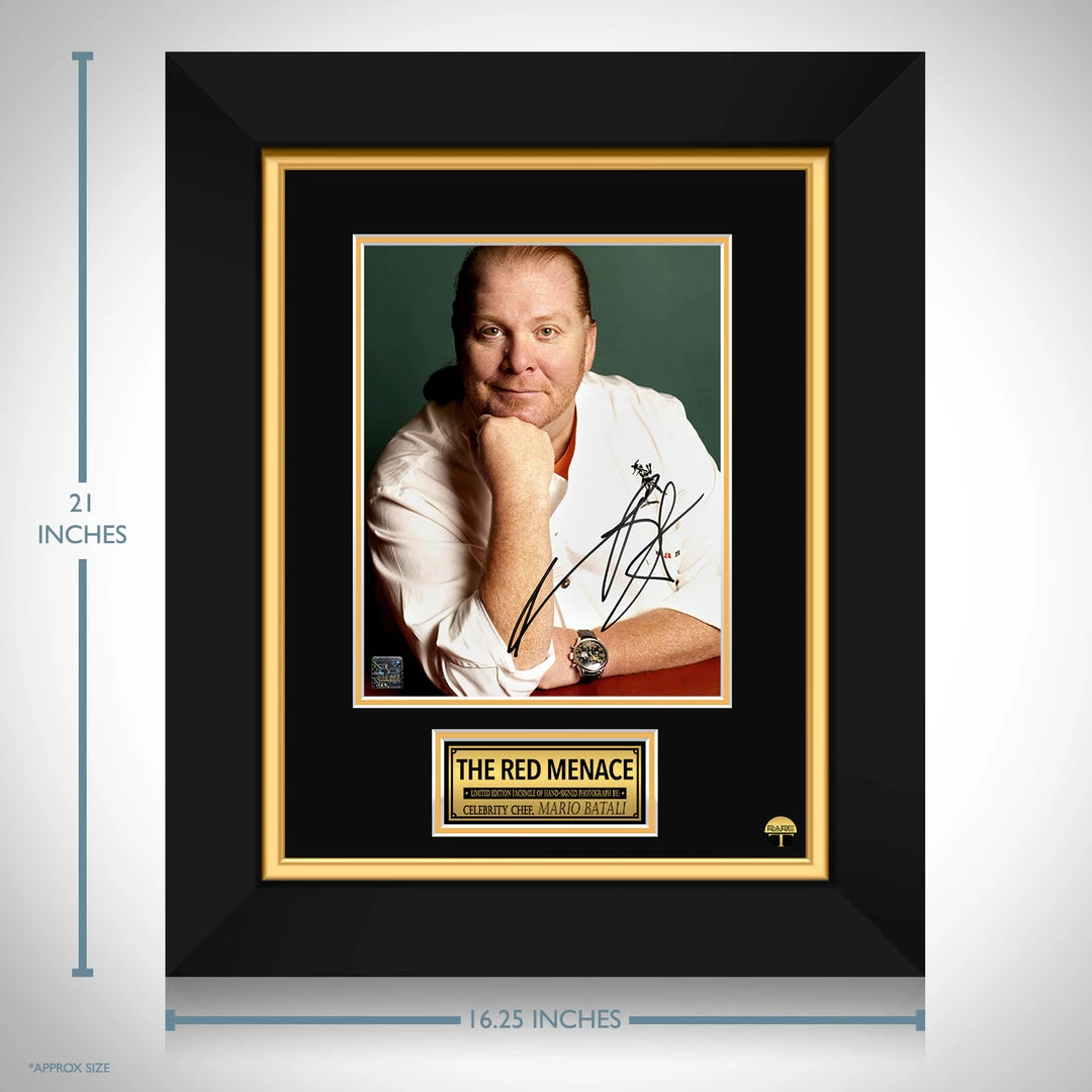 RARE-T Mario Batali Photo Limited Signature Edition Studio Licensed Custom Frame Limited Edition Frames 3 RARE-T Mario Batali Photo Limited Signature Edition Studio Licensed Custom Frame Limited Edition Frames