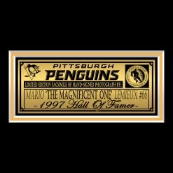 RARE-T Pittsburgh Penguins - Mario Lemieux Photo Limited Signature Edition Studio Licensed Custom Frame Limited Edition Frames 11 RARE-T Pittsburgh Penguins - Mario Lemieux Photo Limited Signature Edition Studio Licensed Custom Frame Limited Edition Frames