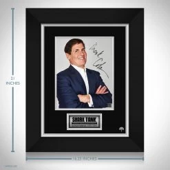RARE-T Shark Tank - Mark Cuban Photo Limited Signature Edition Studio Licensed Custom Frame Limited Edition Frames
