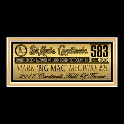 RARE-T St. Louis Cardinals - Mark McGwire Photo Limited Signature Edition Studio Licensed Custom Frame 11 RARE-T St. Louis Cardinals - Mark McGwire Photo Limited Signature Edition Studio Licensed Custom Frame