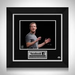 RARE-T Limited Edition Frames Mark Zuckerberg Limited Signature Edition Studio Licensed Photo Custom Frame