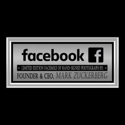 RARE-T Limited Edition Frames Mark Zuckerberg Limited Signature Edition Studio Licensed Photo Custom Frame