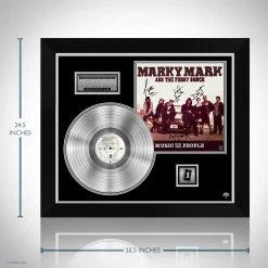 RARE-T Limited Edition Frames Marky Mark And The Funky Bunch - Music To The People Platinum LP Limited Signature Edition Studio Licensed Custom Frame