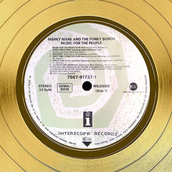 RARE-T Marky Mark And The Funky Bunch - Music To The People Gold LP Limited Signature Edition Studio Licensed Custom Frame 7 RARE-T Marky Mark And The Funky Bunch - Music To The People Gold LP Limited Signature Edition Studio Licensed Custom Frame