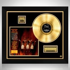 RARE-T Martha Reeves And The Vandellas Heat Wave Gold LP Limited Signature Edition Studio Licensed Custom Frame