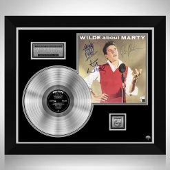 RARE-T Marty Wilde - Wilde About Mary Platinum LP Limited Signature Edition Studio Licensed Custom Frame Limited Edition Frames