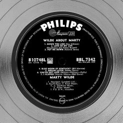 RARE-T Marty Wilde - Wilde About Mary Platinum LP Limited Signature Edition Studio Licensed Custom Frame Limited Edition Frames