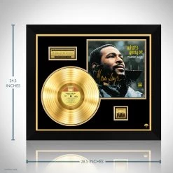 RARE-T Limited Edition Frames Marvin Gaye What's Going On Gold LP Limited Signature Edition Studio Licensed Custom Frame