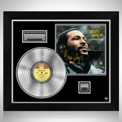 RARE-T Marvin Gaye What's Going On Platinum LP Limited Signature Edition Studio Licensed Custom Frame