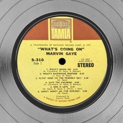 RARE-T Marvin Gaye What's Going On Platinum LP Limited Signature Edition Studio Licensed Custom Frame