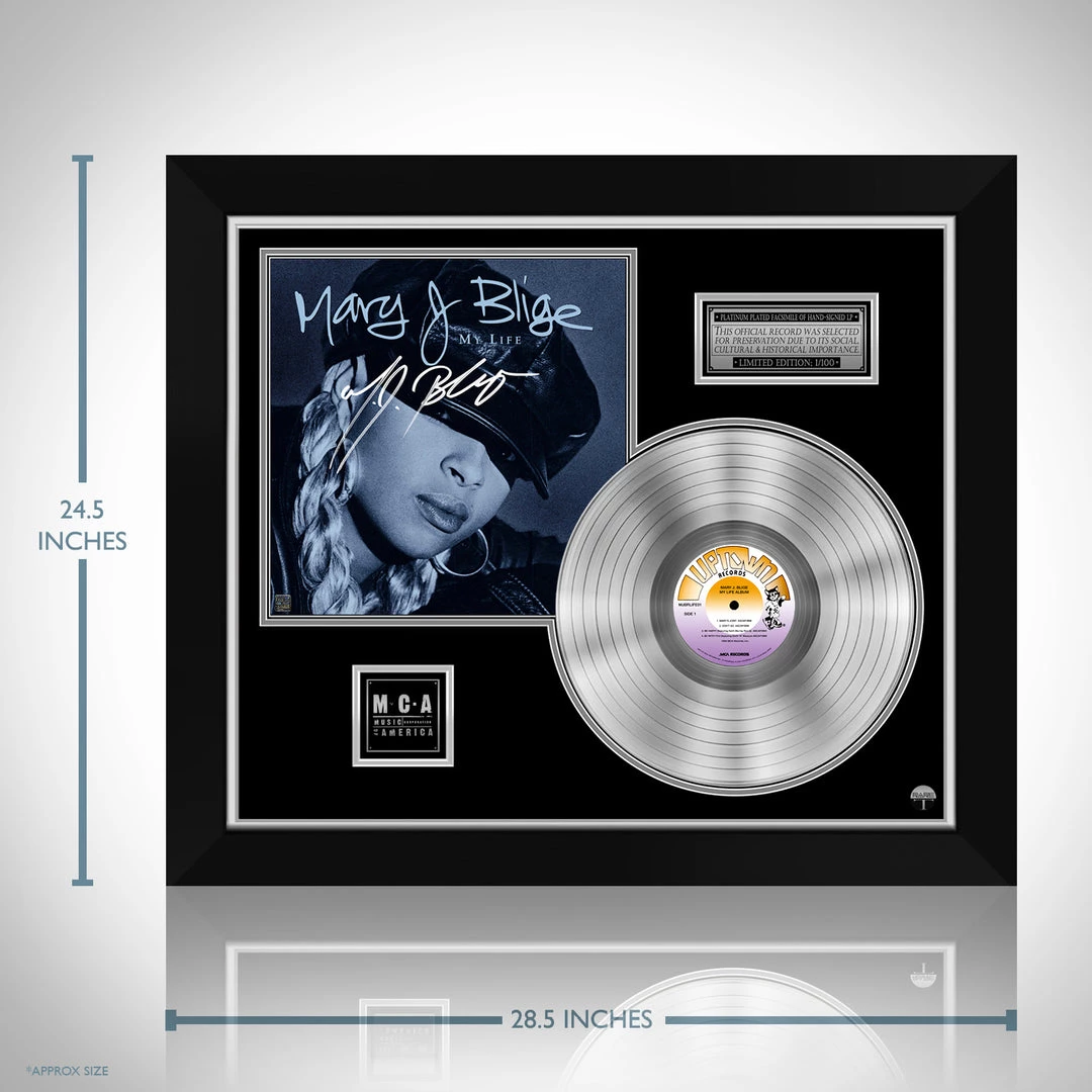 RARE-T Mary J. Blige My Life Platinum LP Limited Signature Edition Studio Licensed Custom Frame Limited Edition Frames 6 RARE-T Mary J. Blige My Life Platinum LP Limited Signature Edition Studio Licensed Custom Frame Limited Edition Frames