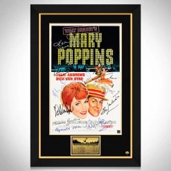 RARE-T Mary Poppins Mini Poster Limited Signature Edition Studio Licensed Custom Frame Limited Edition Frames