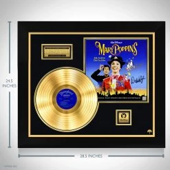 RARE-T Limited Edition Frames Mary Poppins Soundtrack Gold LP Limited Signature Edition Studio Licensed Custom Frame