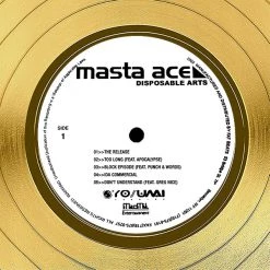 RARE-T Limited Edition Frames Masta Ace - Disposable Arts Gold LP Limited Signature Edition Studio Licensed Custom Frame 14 RARE-T Limited Edition Frames Masta Ace - Disposable Arts Gold LP Limited Signature Edition Studio Licensed Custom Frame