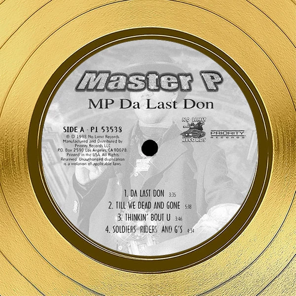 RARE-T Master P - MP The Last Don Gold LP Limited Signature Edition Studio Licensed Custom Frame Limited Edition Frames 5 RARE-T Master P - MP The Last Don Gold LP Limited Signature Edition Studio Licensed Custom Frame Limited Edition Frames