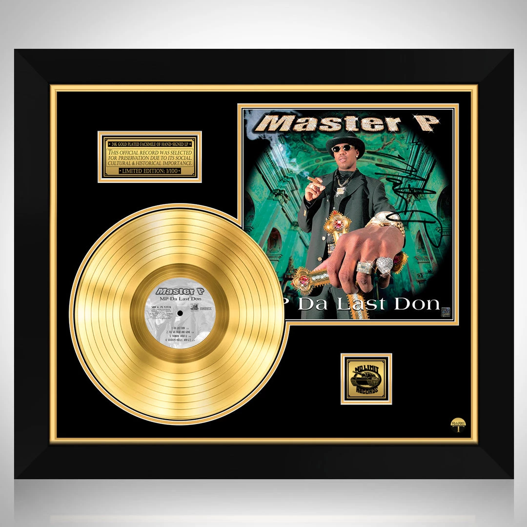 RARE-T Master P - MP The Last Don Gold LP Limited Signature Edition Studio Licensed Custom Frame Limited Edition Frames 1 RARE-T Master P - MP The Last Don Gold LP Limited Signature Edition Studio Licensed Custom Frame Limited Edition Frames