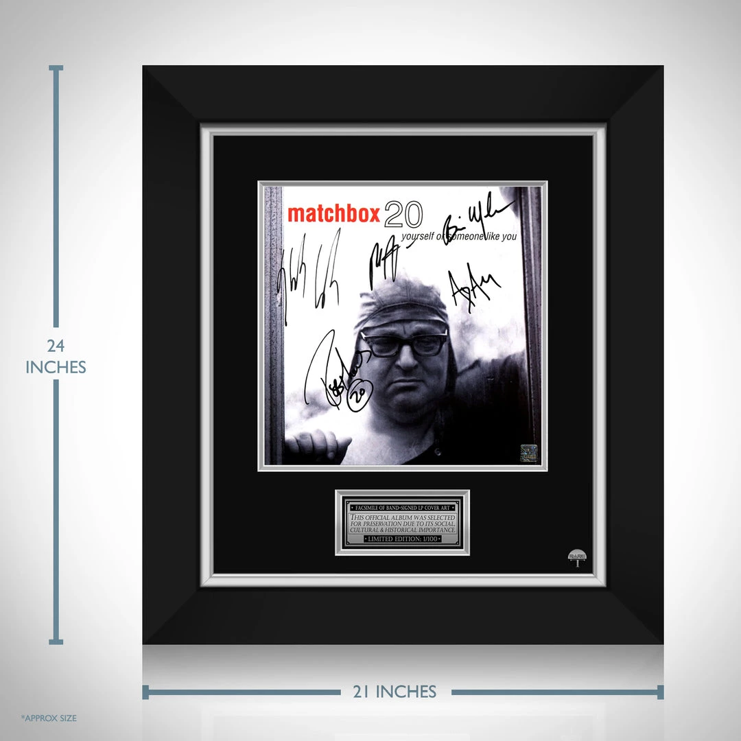 RARE-T Matchbox 20 - Yourself Or Someone Like You LP Cover Limited Signature Edition Studio Licensed Custom Frame Limited Edition Frames 3 RARE-T Matchbox 20 - Yourself Or Someone Like You LP Cover Limited Signature Edition Studio Licensed Custom Frame Limited Edition Frames