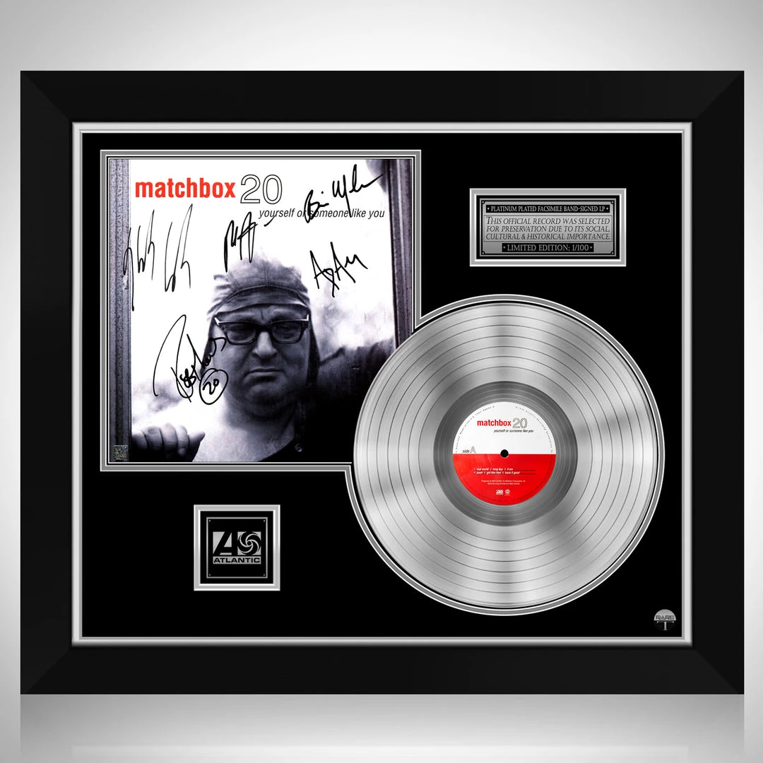 RARE-T Matchbox 20 Yourself Or Someone Like You Platinum LP Limited Signature Edition Studio Licensed Custom Frame Limited Edition Frames 1 RARE-T Matchbox 20 Yourself Or Someone Like You Platinum LP Limited Signature Edition Studio Licensed Custom Frame Limited Edition Frames