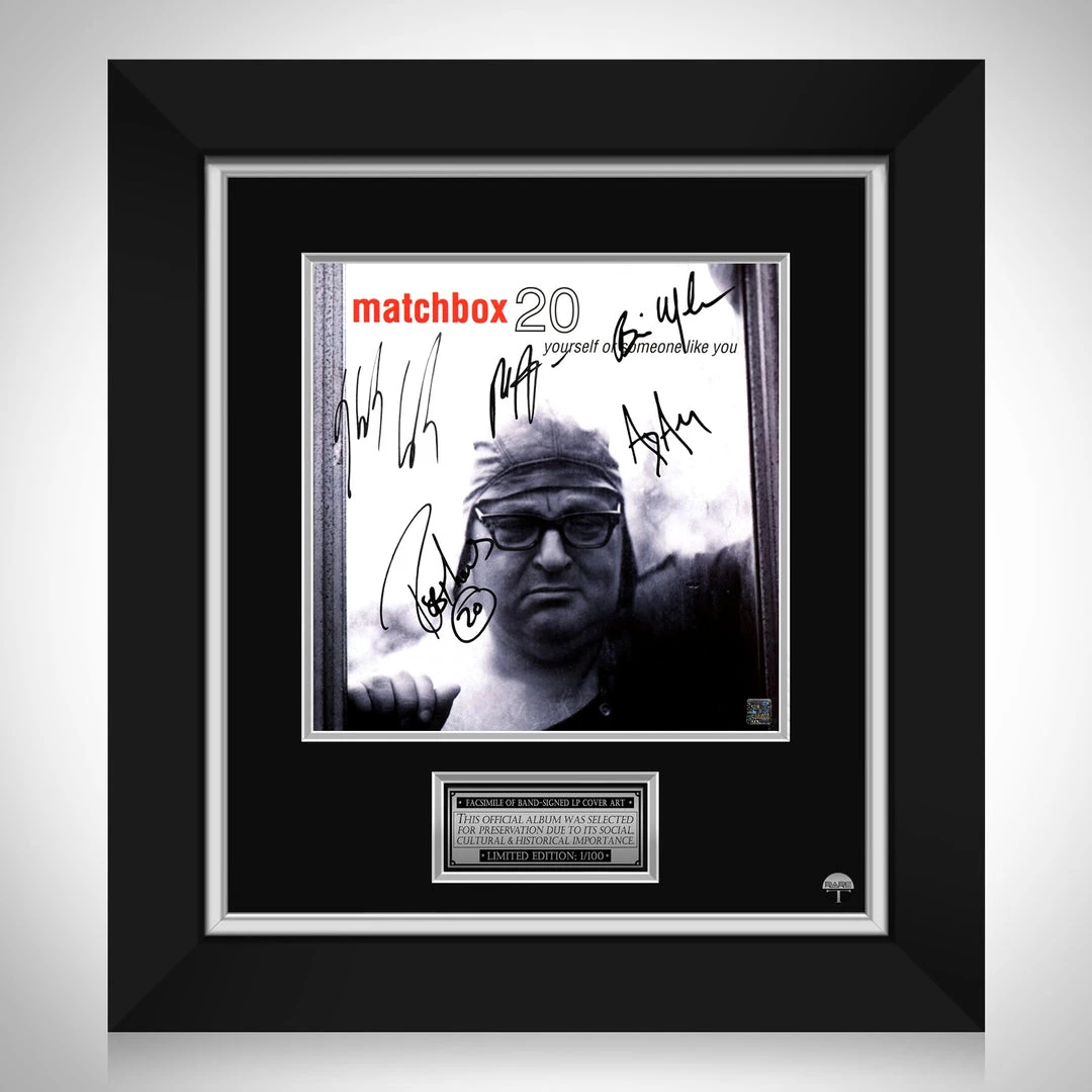 RARE-T Matchbox 20 - Yourself Or Someone Like You LP Cover Limited Signature Edition Studio Licensed Custom Frame Limited Edition Frames 1 RARE-T Matchbox 20 - Yourself Or Someone Like You LP Cover Limited Signature Edition Studio Licensed Custom Frame Limited Edition Frames