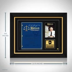 RARE-T Limited Edition Frames Matlock Transcript Limited Signature Edition Studio Licensed Custom Frame