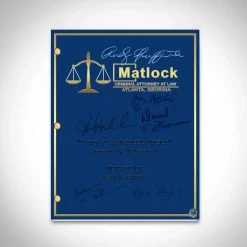 RARE-T Limited Edition Frames Matlock Transcript Limited Signature Edition Studio Licensed Custom Frame