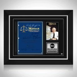 RARE-T Limited Edition Frames Matlock Transcript Limited Signature Edition Studio Licensed Custom Frame