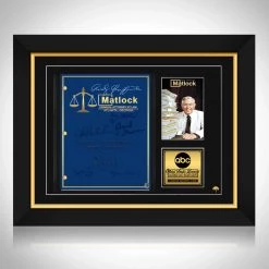 RARE-T Limited Edition Frames Matlock Transcript Limited Signature Edition Studio Licensed Custom Frame