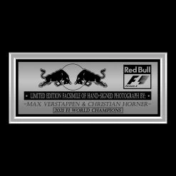 RARE-T Max Verstappen & Christian Horner Red Bull World Champions Photo Limited Signature Edition Licensed Custom Frame Limited Edition Frames
