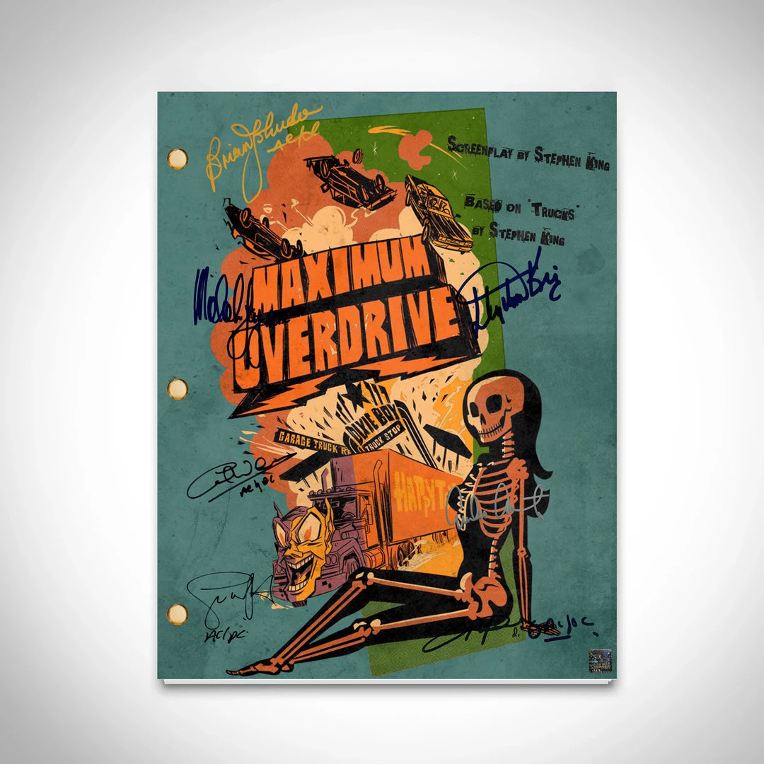 RARE-T Maximum Overdrive Transcript Limited Signature Edition Studio Licensed Custom Frame Limited Edition Frames 4 RARE-T Maximum Overdrive Transcript Limited Signature Edition Studio Licensed Custom Frame Limited Edition Frames