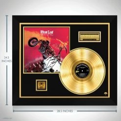 RARE-T Limited Edition Frames Meat Loaf - Bat Out Of Hell Gold LP Limited Signature Edition Studio Licensed Custom Frame