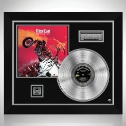 RARE-T Meat Loaf - Bat Out Of Hell Platinum LP Limited Signature Edition Studio Licensed Custom Frame Limited Edition Frames