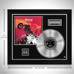 RARE-T Meat Loaf - Bat Out Of Hell Platinum LP Limited Signature Edition Studio Licensed Custom Frame Limited Edition Frames