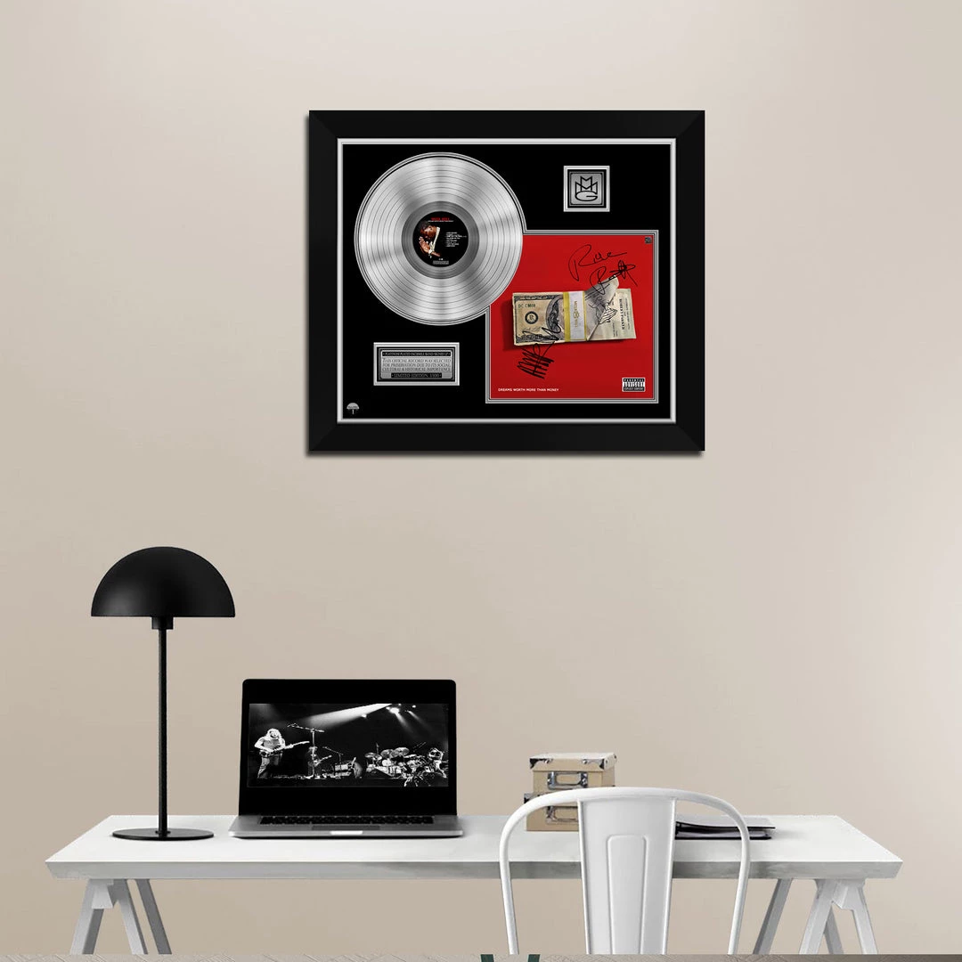 RARE-T Meek Mill - Dream Worth More Than Money Platinum LP Limited Signature Edition Studio Licensed Custom Frame 2 RARE-T Meek Mill - Dream Worth More Than Money Platinum LP Limited Signature Edition Studio Licensed Custom Frame