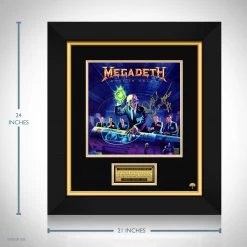 RARE-T Megadeth - Rust In Peace LP Cover Limited Signature Edition Studio Licensed Custom Frame