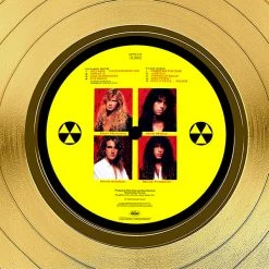 RARE-T Megadeth Rust In Peace Gold LP Limited Signature Edition Studio Licensed Custom Frame