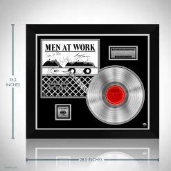 RARE-T Limited Edition Frames Men At Work - Business As Usual Platinum LP Limited Signature Edition Studio Licensed Custom Frame