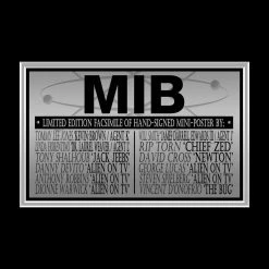 RARE-T Men In Black Mini Poster Limited Signature Edition Studio Licensed Custom Frame Limited Edition Frames