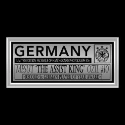 RARE-T Germany - Mesut Özil Photo Limited Signature Edition Studio Licensed Custom Frame