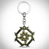 AZALEA Metallica Ninja Star Logo Cast Metal Keychain Ready To Ship! 48 Hour Shipping!