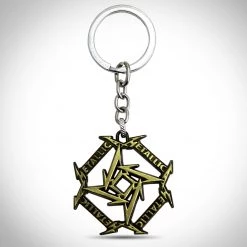 AZALEA Metallica Ninja Star Logo Cast Metal Keychain Ready To Ship! 48 Hour Shipping!