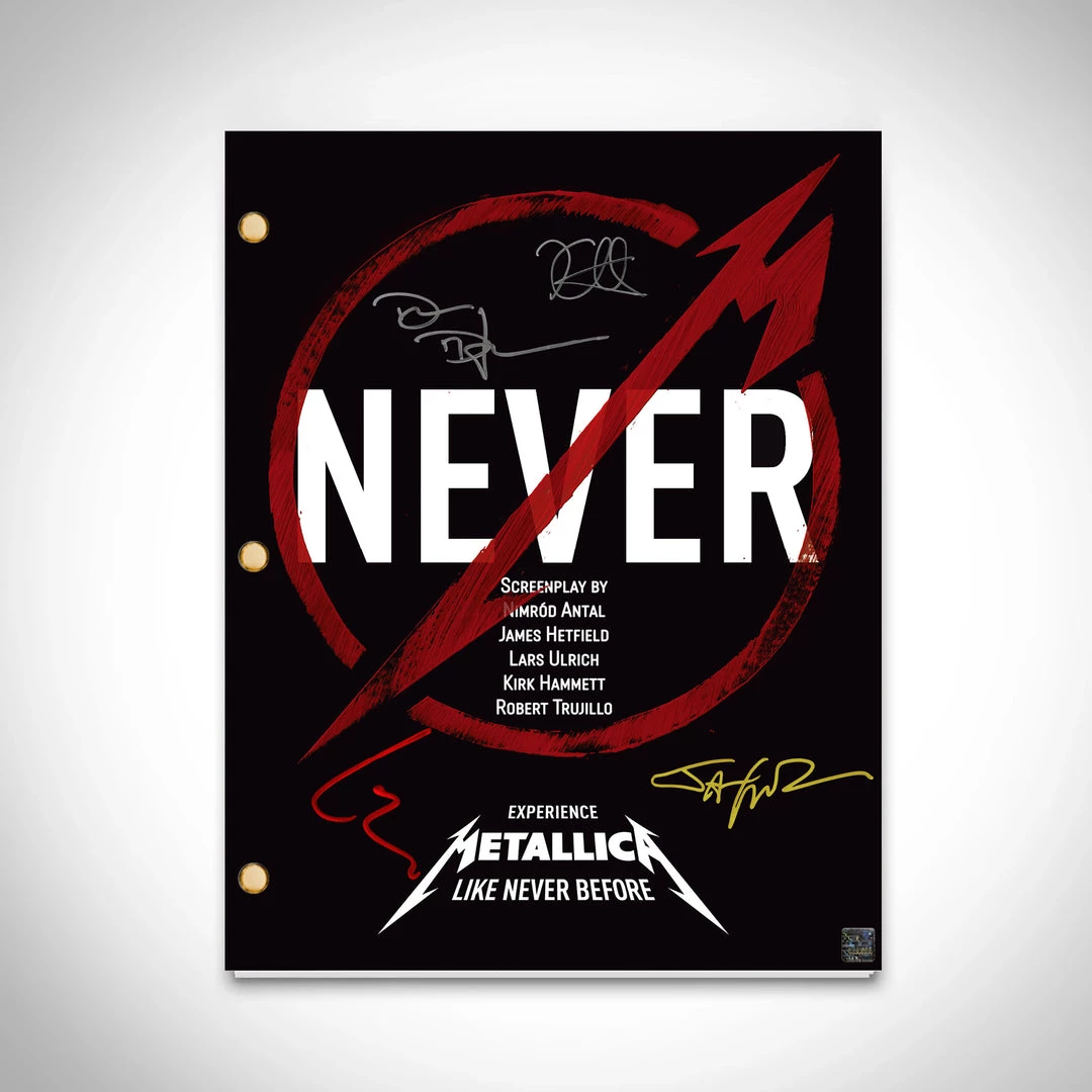 RARE-T Metallica Through The Never Screenplay Lyrics & Music Sheet Limited Signature Edition Studio Licensed Custom Frame 4 RARE-T Metallica Through The Never Screenplay Lyrics & Music Sheet Limited Signature Edition Studio Licensed Custom Frame