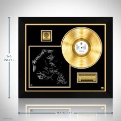 RARE-T Metallica - Black Gold LP Limited Signature Edition Studio Licensed Custom Frame 13 RARE-T Metallica - Black Gold LP Limited Signature Edition Studio Licensed Custom Frame