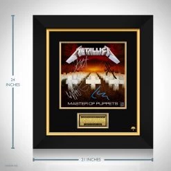 RARE-T Metallica Master Of Puppets LP Cover Limited Signature Edition Studio Licensed Custom Frame 10 RARE-T Metallica Master Of Puppets LP Cover Limited Signature Edition Studio Licensed Custom Frame